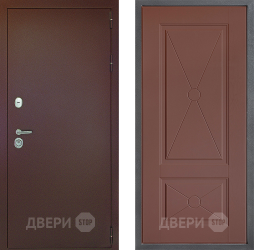 Входная металлическая Дверь Дверной континент Рубикон Медь Дизайн ФЛ-617 Ясень шоколадный в Мытищах