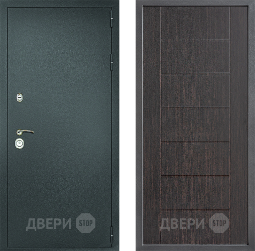 Дверь Дверной континент Рубикон Серебро Дизайн ФЛ-Лайн Венге в Мытищах