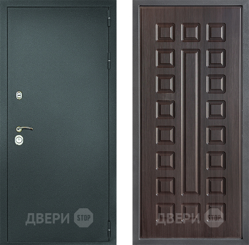 Дверь Дверной континент Рубикон Серебро Дизайн ФЛ-183 Венге в Мытищах