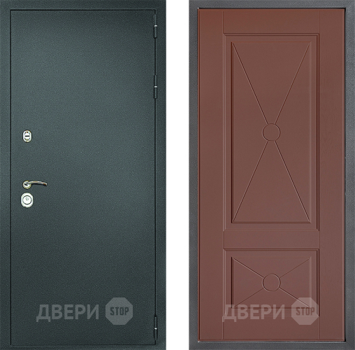 Дверь Дверной континент Рубикон Серебро Дизайн ФЛ-617 Ясень шоколадный в Мытищах
