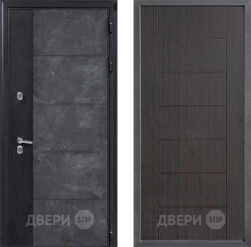 Входная металлическая Дверь Дверной континент ДК-15 Бетон ТЕРМО ФЛ-Лайн Венге в Мытищах