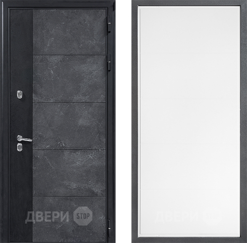 Дверь Дверной континент ДК-15 Бетон ТЕРМО ФЛ-649 Белый софт в Мытищах