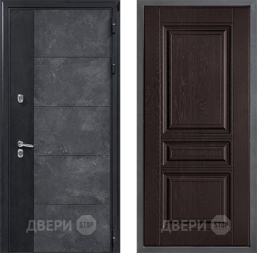 Дверь Дверной континент ДК-15 Бетон ТЕРМО ФЛ-243 Дуб шоколадный в Мытищах
