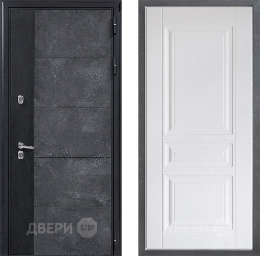 Дверь Дверной континент ДК-15 Бетон ТЕРМО ФЛ-243 Альберо Браш серебро в Мытищах