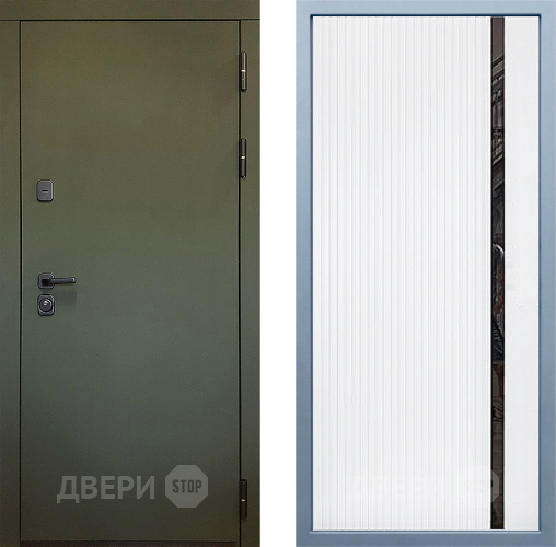 Входная металлическая Дверь Дива МД-61 МХ-46 Белый матовый в Мытищах
