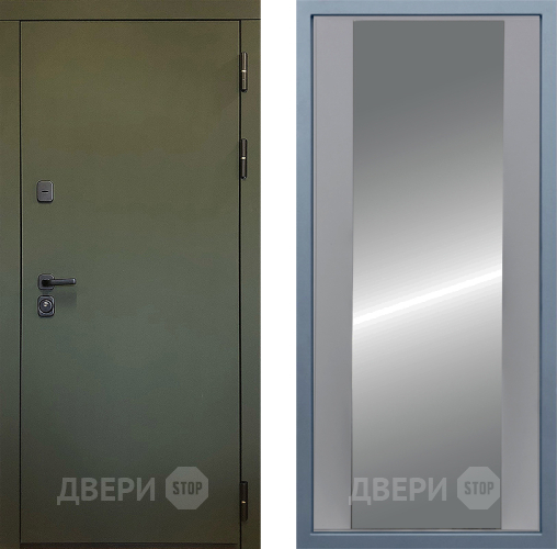 Входная металлическая Дверь Дива МД-61 Д-15 Зеркало Силк Маус в Мытищах