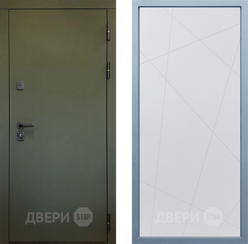 Входная металлическая Дверь Дива МД-61 Д-11 Белый в Мытищах
