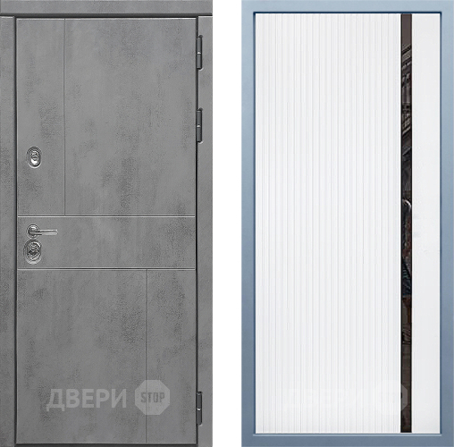 Входная металлическая Дверь Дива МД-48 МХ-46 Белый матовый в Мытищах