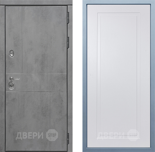 Входная металлическая Дверь Дива МД-48 Н-10 Белый в Мытищах