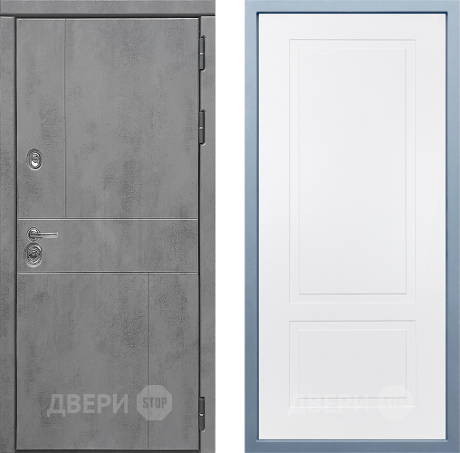 Входная металлическая Дверь Дива МД-48 Н-7 Белый в Мытищах