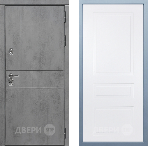 Входная металлическая Дверь Дива МД-48 Н-13 Белый в Мытищах