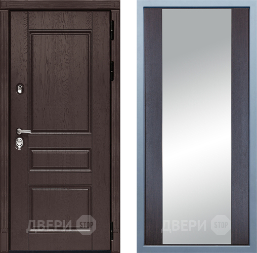 Входная металлическая Дверь Дива МД-90 Д-15 Зеркало Венге в Мытищах