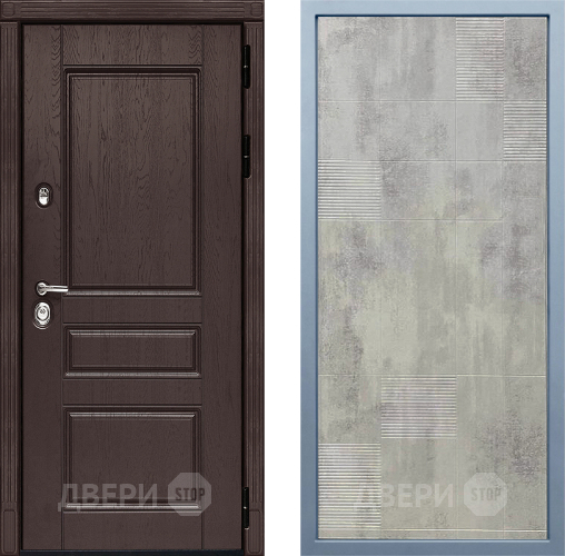 Входная металлическая Дверь Дива МД-90 Д-4 Бетон темный в Мытищах