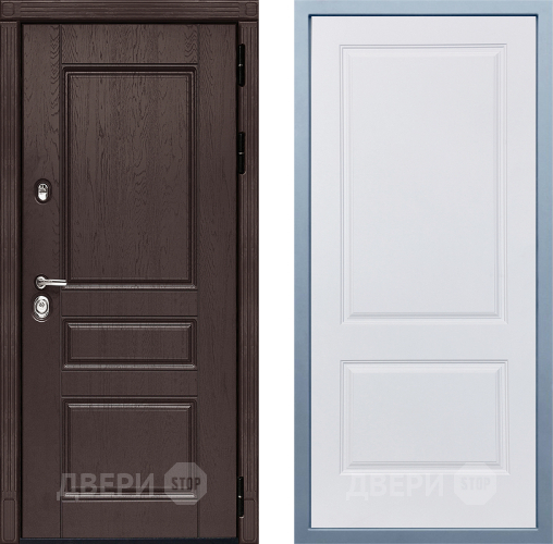 Входная металлическая Дверь Дива МД-90 Д-7 Белый в Мытищах