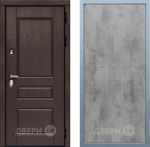 Входная металлическая Дверь Дива МД-90 М-1 Бетон темный в Мытищах