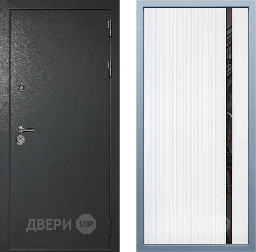 Входная металлическая Дверь Дива МД-40 Титан МХ-46 Белый матовый в Мытищах