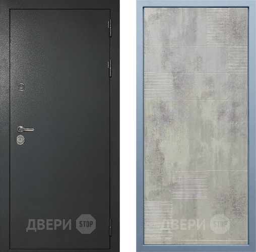 Входная металлическая Дверь Дива МД-40 Титан Д-4 Бетон темный в Мытищах