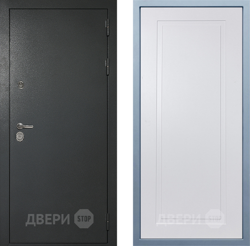 Входная металлическая Дверь Дива МД-40 Титан Н-10 Белый в Мытищах