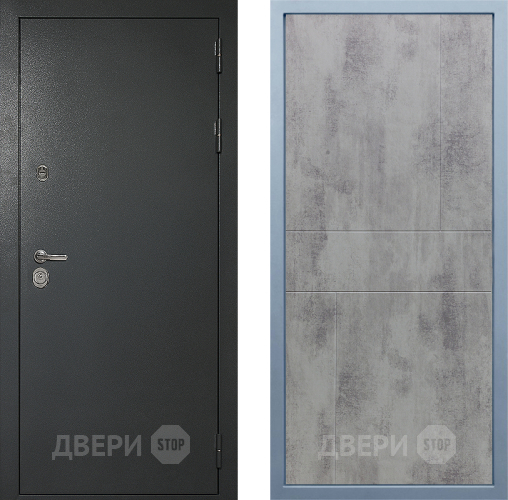 Входная металлическая Дверь Дива МД-40 Титан М-1 Бетон темный в Мытищах