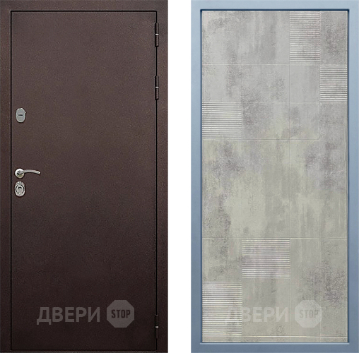 Входная металлическая Дверь Дива МД-40 Медь Д-4 Бетон темный в Мытищах