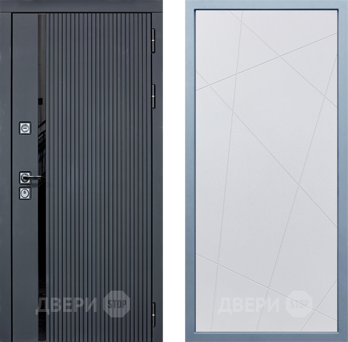 Входная металлическая Дверь Дива МХ-46 STR Д-11 Белый в Мытищах