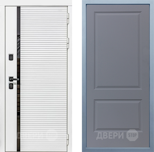 Дверь Дива МХ-45 Белая STR Д-7 Силк Маус в Мытищах
