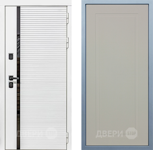 Входная металлическая Дверь Дива МХ-45 Белая STR Н-10 Шампань в Мытищах