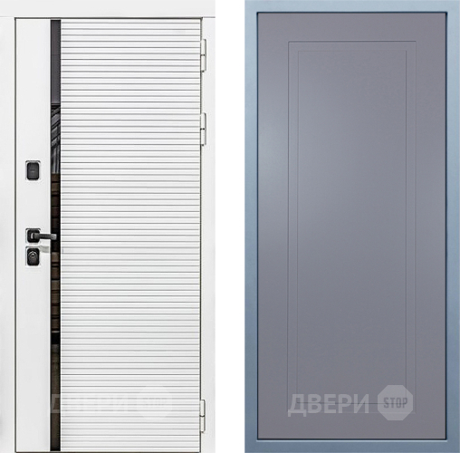 Входная металлическая Дверь Дива МХ-45 Белая STR Н-10 Силк Маус в Мытищах