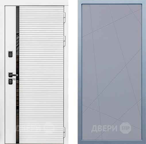 Входная металлическая Дверь Дива МХ-45 Белая STR Д-11 Силк Маус в Мытищах