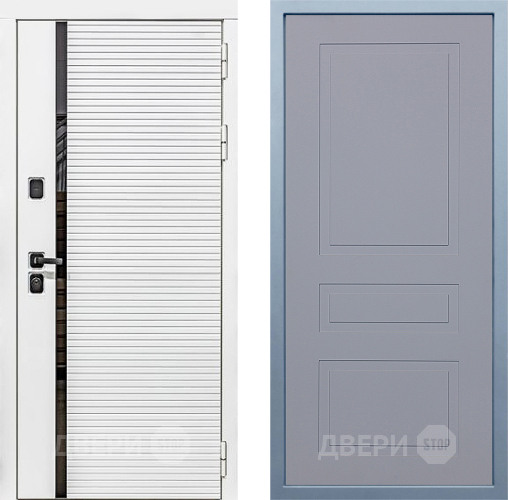 Дверь Дива МХ-45 Белая STR Н-13 Силк Маус в Мытищах