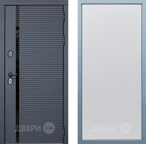 Входная металлическая Дверь Дива МХ-45 STR Н-1 Белый в Мытищах