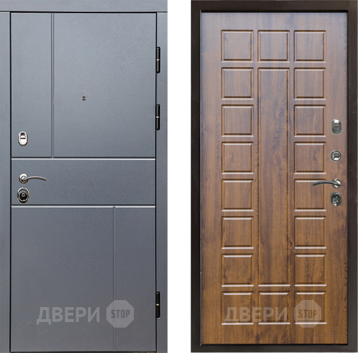 Входная металлическая Дверь Престиж Горизонт Грэй Престиж Дуб в Мытищах