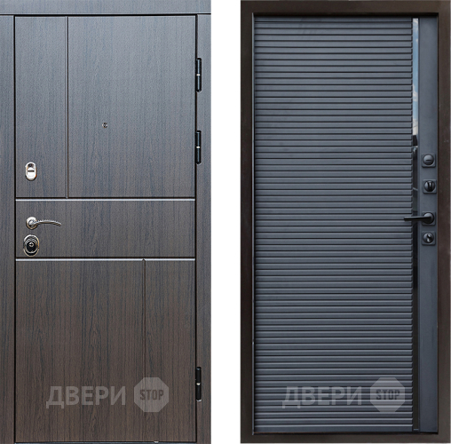 Входная металлическая Дверь Престиж Горизонт Венге Porte Черный кварц в Мытищах