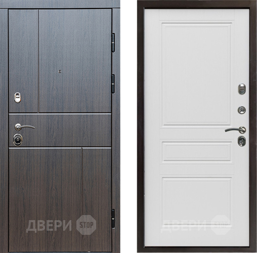 Входная металлическая Дверь Престиж Горизонт Венге Классика Лиственница белая в Мытищах