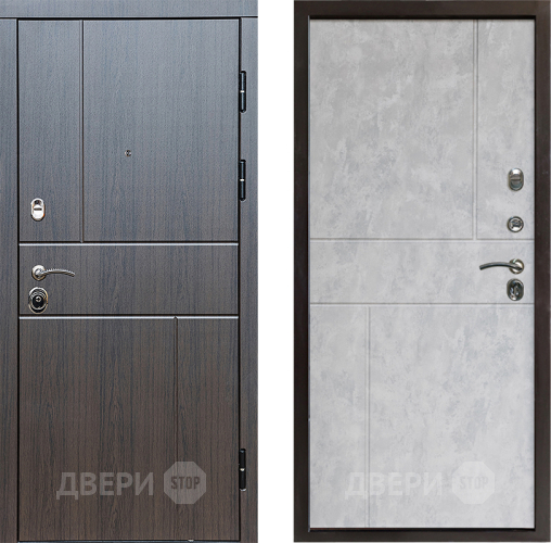 Входная металлическая Дверь Престиж Горизонт Венге Горизонт Бетон светлый в Мытищах