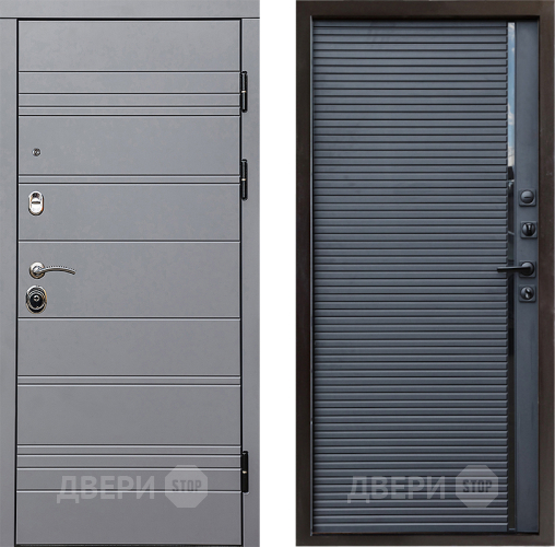 Входная металлическая Дверь Престиж Линия Грэй Porte Черный кварц в Мытищах