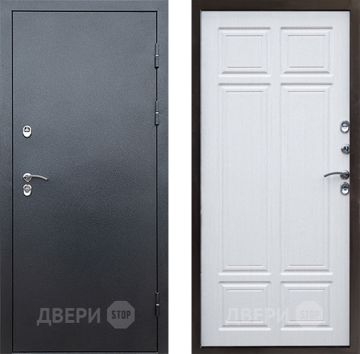 Входная металлическая Дверь Престиж TERMO с терморазрывом Снегирь Серебро Премиум Лиственница белая в Мытищах