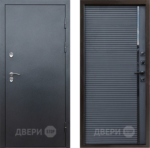 Дверь Престиж TERMO с терморазрывом Снегирь Серебро Porte Черный кварц в Мытищах