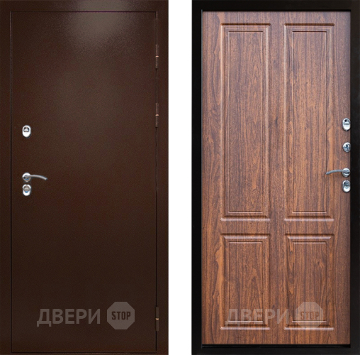 Дверь Престиж TERMO с терморазрывом Снегирь Медь Премиум Орех светлый в Мытищах