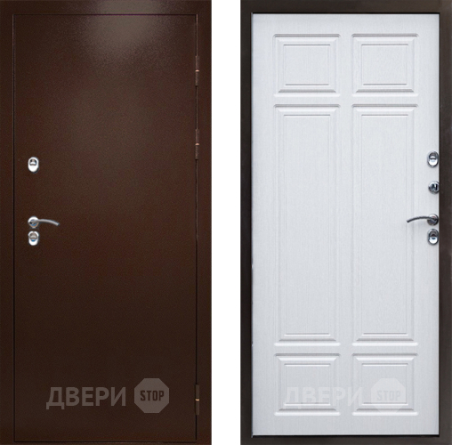 Входная металлическая Дверь Престиж TERMO с терморазрывом Снегирь Медь Премиум Лиственница белая в Мытищах