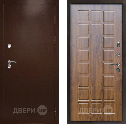 Дверь Престиж TERMO с терморазрывом Снегирь Медь Престиж Дуб в Мытищах