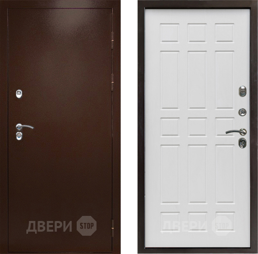 Дверь Престиж TERMO с терморазрывом Снегирь Медь Спарта Белое дерево в Мытищах