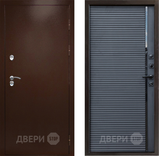 Входная металлическая Дверь Престиж TERMO с терморазрывом Снегирь Медь Porte Черный кварц в Мытищах