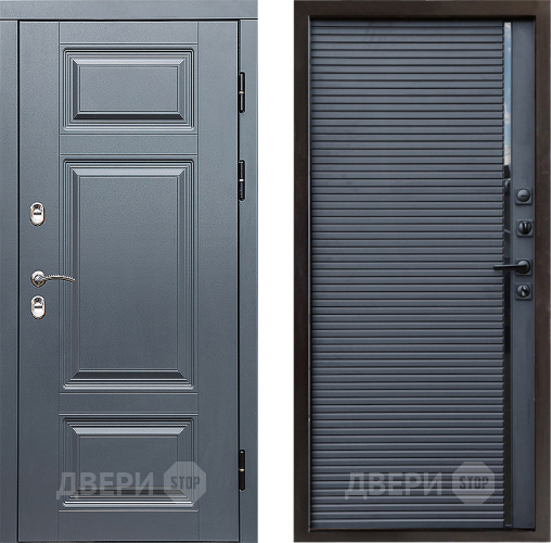 Дверь Престиж TERMO с терморазрывом Премиум Грэй Porte Черный кварц в Мытищах