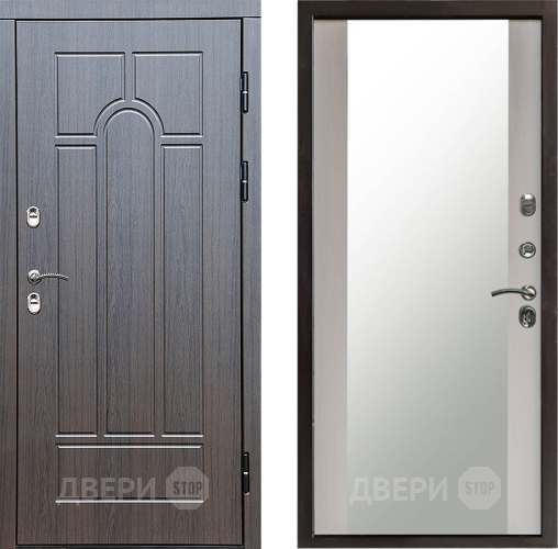 Дверь Престиж TERMO с терморазрывом Арка Зеркало Лиственница белая в Мытищах
