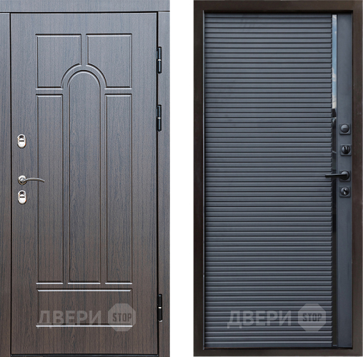 Дверь Престиж TERMO с терморазрывом Арка Porte Черный кварц в Мытищах