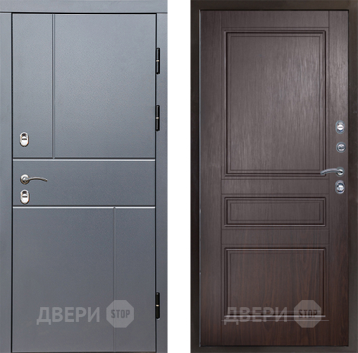 Входная металлическая Дверь Престиж TERMO с терморазрывом Горизонт Грэй Классика Венге в Мытищах