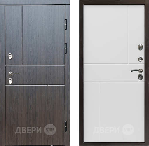 Входная металлическая Дверь Престиж TERMO с терморазрывом Горизонт Венге Горизонт Бетон белый в Мытищах