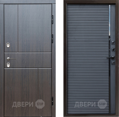 Входная металлическая Дверь Престиж TERMO с терморазрывом Горизонт Венге Porte Черный кварц в Мытищах