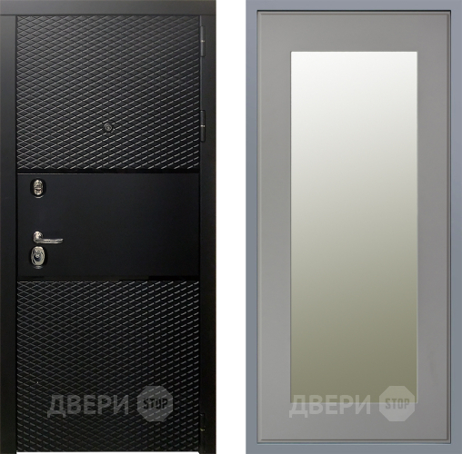 Дверь Заводские двери Тефлон Зеркало Модерн Грей софт в Мытищах